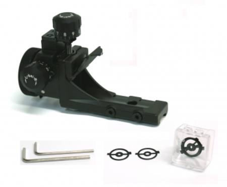 Rear sight set with snow cover, rubber eye shade 5 aperture inserts Anschutz 6827